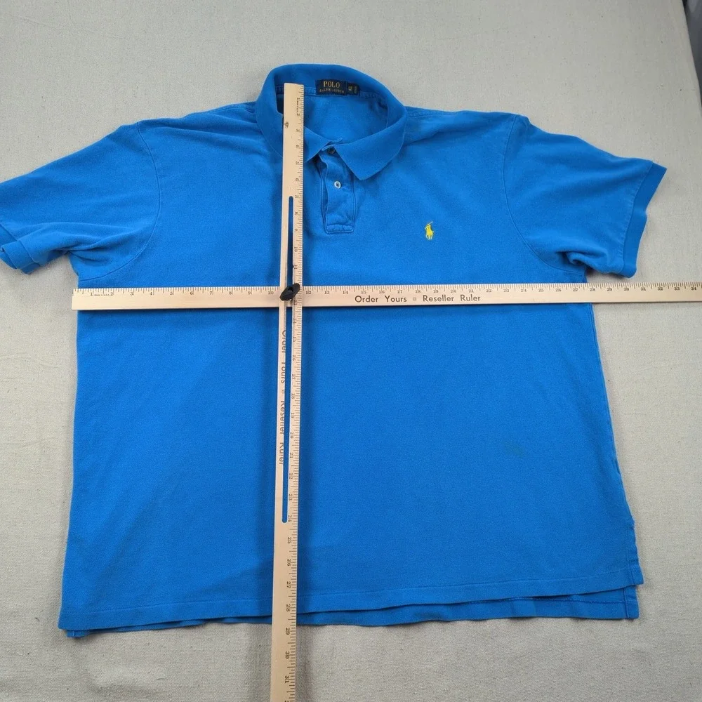 Polo Ralph Lauren Shirt Mens 3XLB Blue Polo Golf Casual Office Preppy